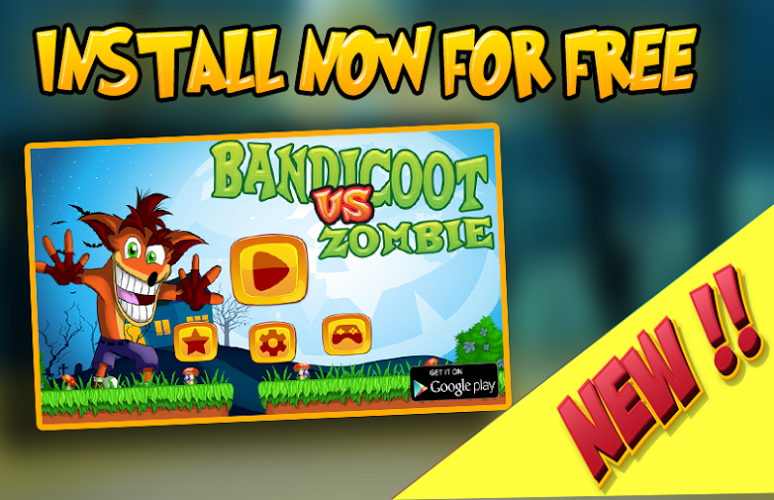 Bandicoot Adventure Vs Zombie截图1