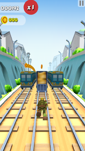 Turtle Subway-Ninja Surf截图1