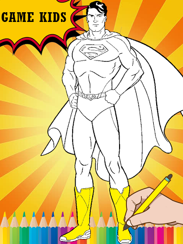 Justice Superhero Coloring Kid截图3