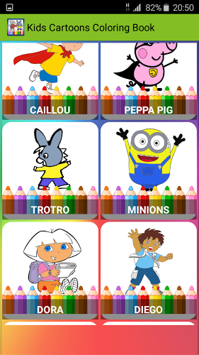 Kids Cartoons Coloring Book截图2