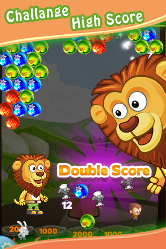 Lion Bubble Shooter Zoo截图2