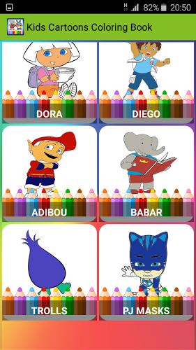 Kids Cartoons Coloring Book截图4