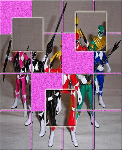 Slide Power Ranger puzzle截图2