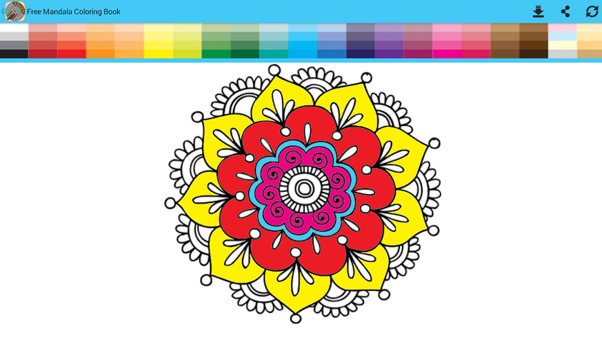 Free Mandala Coloring Book截图2