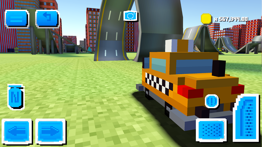 Blocky Car Driving截图3