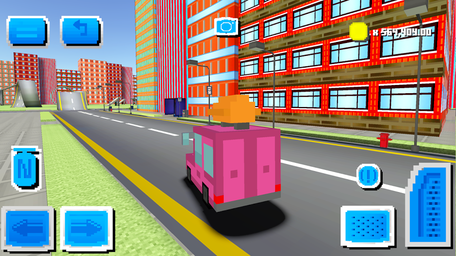 Blocky Car Driving截图2