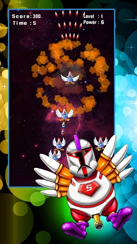 Chicken Shooter: Space Defense截图4