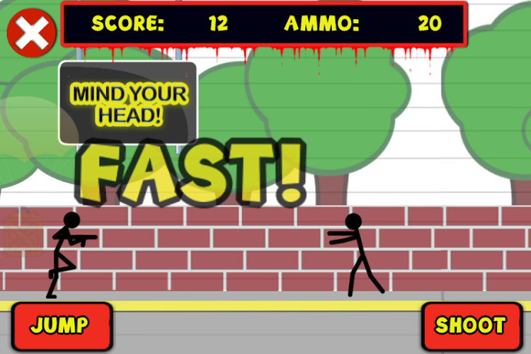 Stick Man Zombie Attack截图1