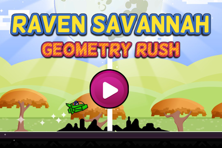 Raven Savannah Geometry Rush截图1