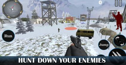 Snow Mountain Army Sniper Shooting Combat War 2018截图1