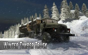 Winter Timber Truck Simulator截图1