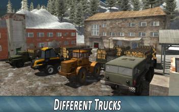 Winter Timber Truck Simulator截图2