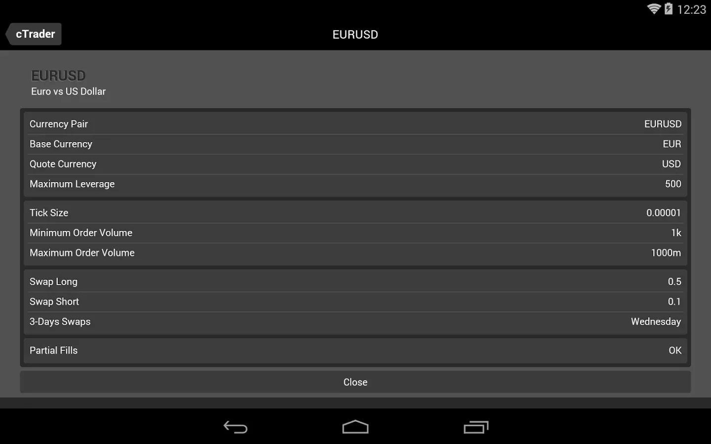 IC Markets cTrader截图7