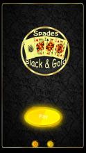 Spades Solitaire Black Gold截图1