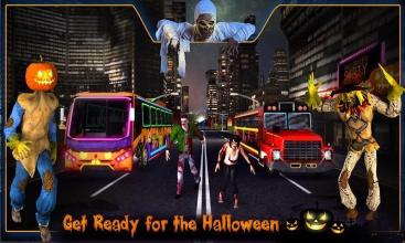 Halloween Party Bus Driver 3D截图1