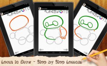 Learn to Draw Baymax Big Hero 6截图2