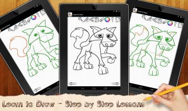 Learn to Draw Jungle Pets and Animal Jam截图3