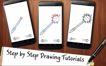 Drawing App Cold Arms Sabers and Knives截图2