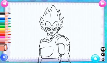 Coloring Super Saiyan DBS Games截图4