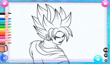 Coloring Super Saiyan DBS Games截图2