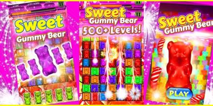 Sweet Gummy Bear - Free Match 3 Game截图4