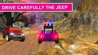 Pink Lady Offroad Mountain Jeep Driver Simulator截图2