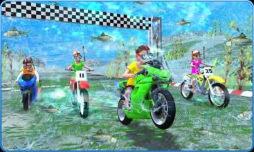 Kids Underwater MotorBike Race Adventure截图1