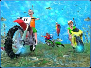 Kids Underwater MotorBike Race Adventure截图4