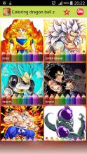 coloring son goku & vegeta manga for kids截图1