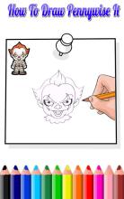 How To Draw Pennywise IT(Pennywise IT Drawing)截图5