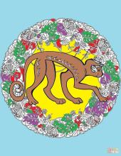 Animal Mandala Coloring Page Game截图4