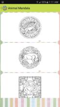 Animal Mandala Coloring Page Game截图3