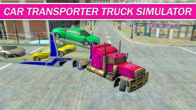 Pink Trailer Truck Driver Adventure 3D截图4