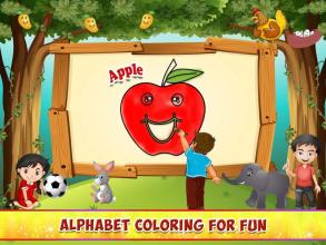 Kids Alphabet Tracing Jigsaw & Color Fun截图2