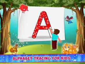 Kids Alphabet Tracing Jigsaw & Color Fun截图1