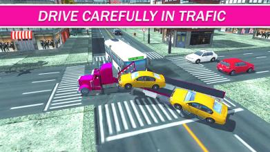 Pink Trailer Truck Driver Adventure 3D截图3