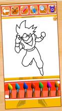 Hero Goku Super Saiyan Coloring Game for Kids截图3