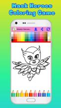 Mask Heroes Coloring Book截图1