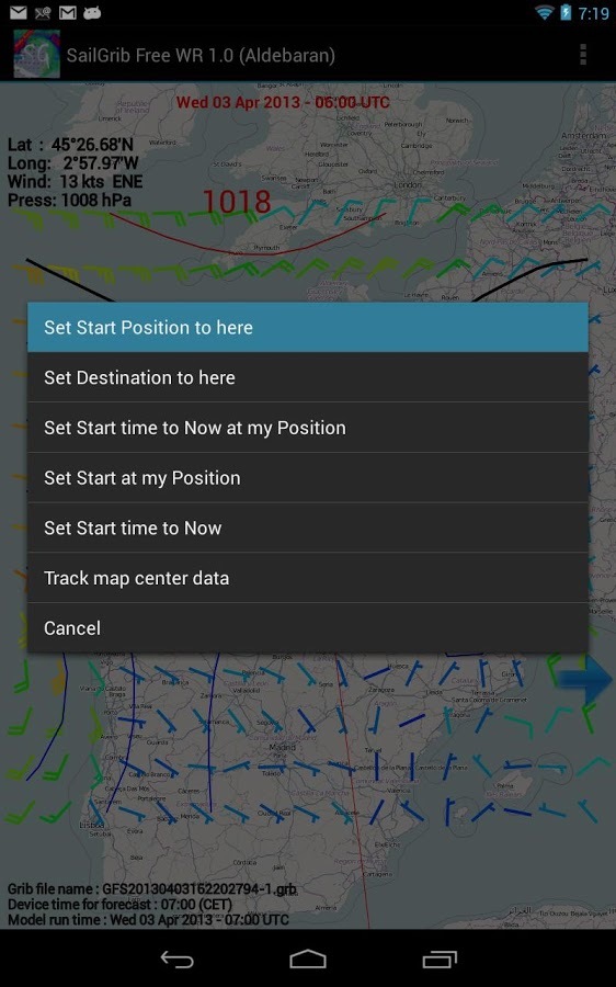 SailGrib Weather Routing Free截图10