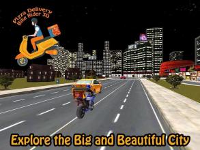 Pizza Delivery Bike Rider 3D截图2