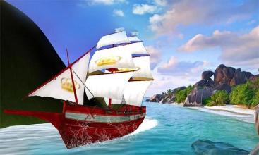 Water Taxi: Pirate Ship Transport 3D截图1