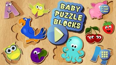 Baby Wooden Puzzle Blocks截图1