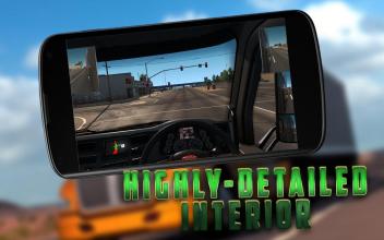 Racing Truck Driver Traffic Race Simulator Game 3D截图2