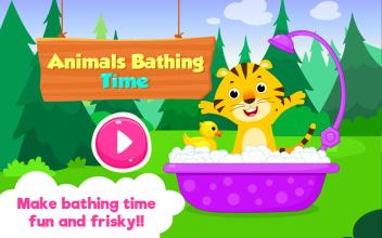 Animal Bathing Time : Bath Time Game for Kids截图1