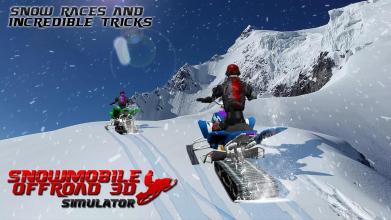 Snowmobile Off-Road 3D Simulator截图2