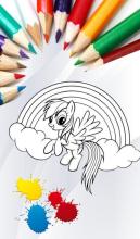 Coloring Book for Little ponny截图1