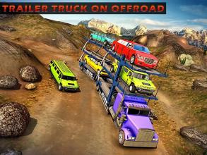 OffRoad Car Transporter Trailer Truck Game截图2