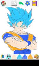 Goku super saiyan coloring截图2