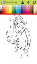 How to color princess barbi (painting games girls)截图5