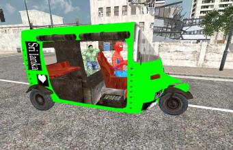 Spider Hero Tuk Tuk Rikshaw drift Parking截图3